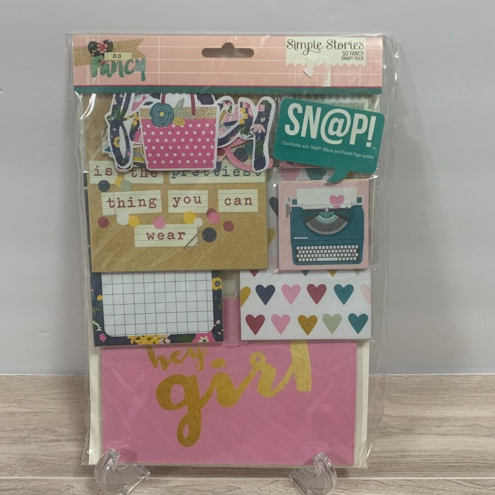 Simple Stories "So Fancy" Album Pocket Page System Junk Journal Set
